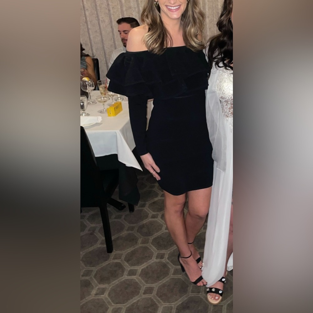 KEEPSAKE the Label Black Ruffle Mini Dress